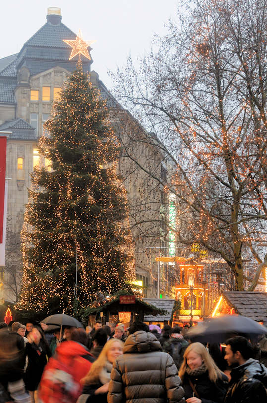 5067_1448 Tannenbaum auf dem Weihnachtsmarkt - Lichterketten beleuchten Hamburg. | Adventszeit  in Hamburg - Weihnachtsmarkt - VOL. 2